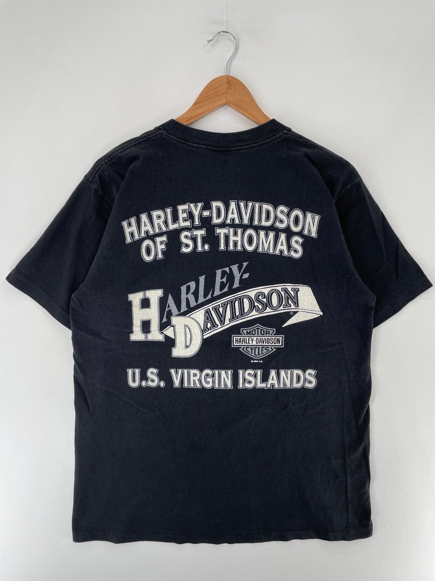 1996 HARLEY DAVIDSON Made in USA Size L Vintage T-shirt / F2865T