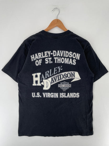 1996 HARLEY DAVIDSON Made in USA Size L Vintage T-shirt / F2865T