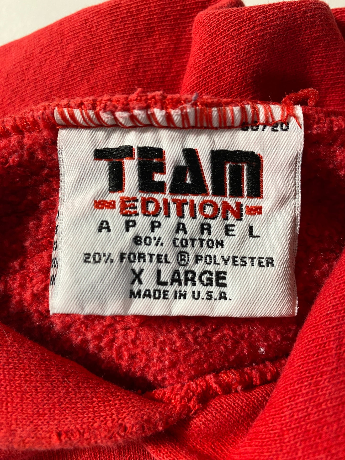 90's WISCONSIN BADGERS Made in USA Size XL Vintage College Hoodie Sweat-shirt / F1530S