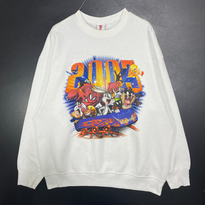 (XL) 2003 LOONEY TUNES x SIX FLAGS Vintage Sweatshirt / A1553S