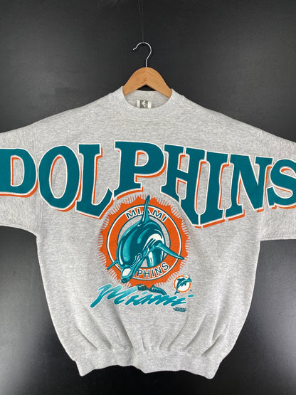 1996 MIAMI DOLPHINS Made in USA Size XL Vintage NFL Sweat-Shirt / F1209S
