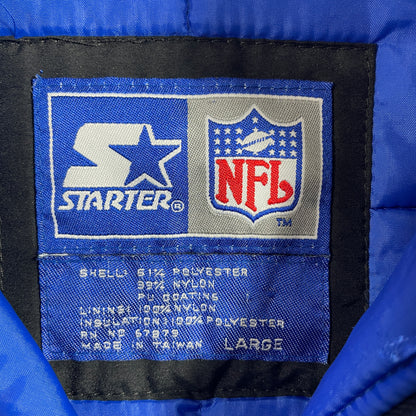 (L) 90's STARTER x DENVER BRONCOS Vintage NFL Padded Nylon Jacket / A1365N