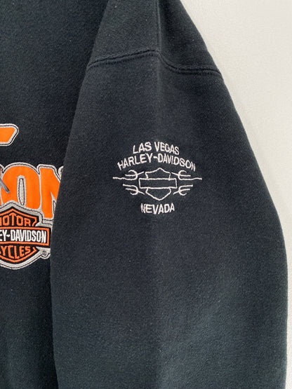 Vintage HARLEY DAVIDSON Size XL Zip-up Sweat-shirt / G1684S