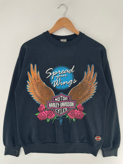 1989 HARLEY DAVIDSON Made in USA Size L Vintage Sweat-shirt / F3624S