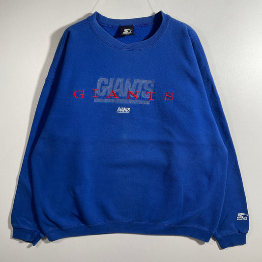 (XL) 90’s STARTER x NEW YORK GIANTS Vintage NFL Sweatshirt / A1273S