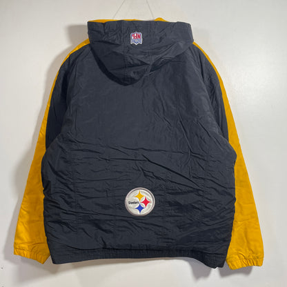(L) 00' NIKE x PITTSBURGH STEELERS Vintage NFL Padded Nylon Jacket / A1361N