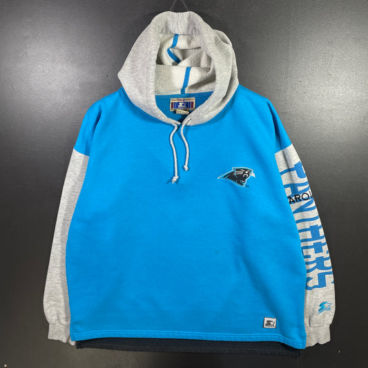 (XL) 90’s STARTER x CAROLINA PANTHERS Vintage NFL Hoodie Sweatshirt/ A1004S