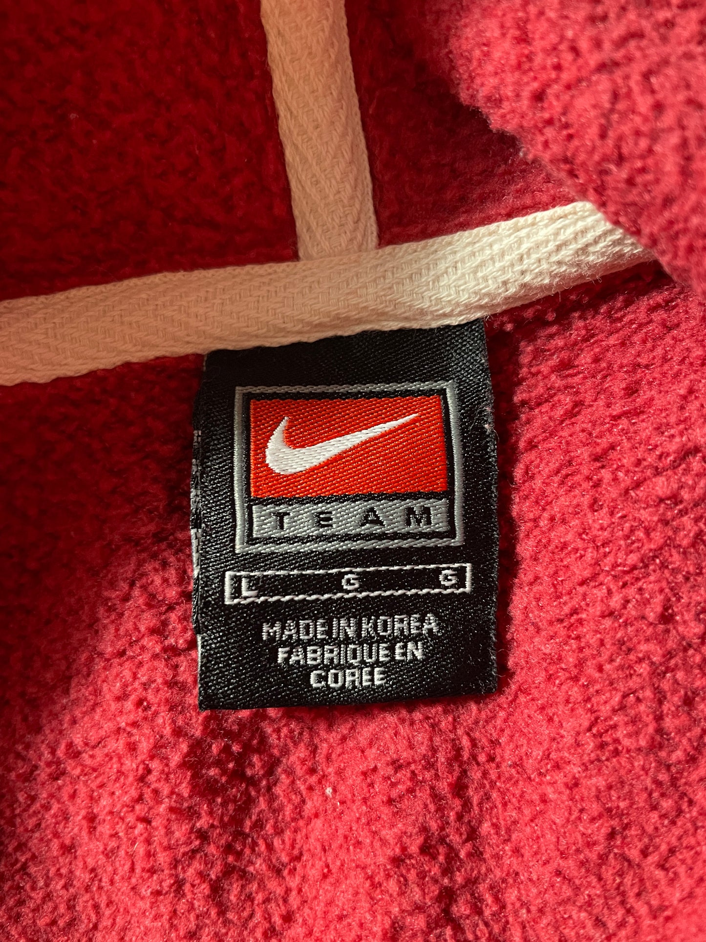 00' NIKE x OKLAHOMA SOONERS Size L Vintage College Hoodie Sweat-Shirt / F4969S
