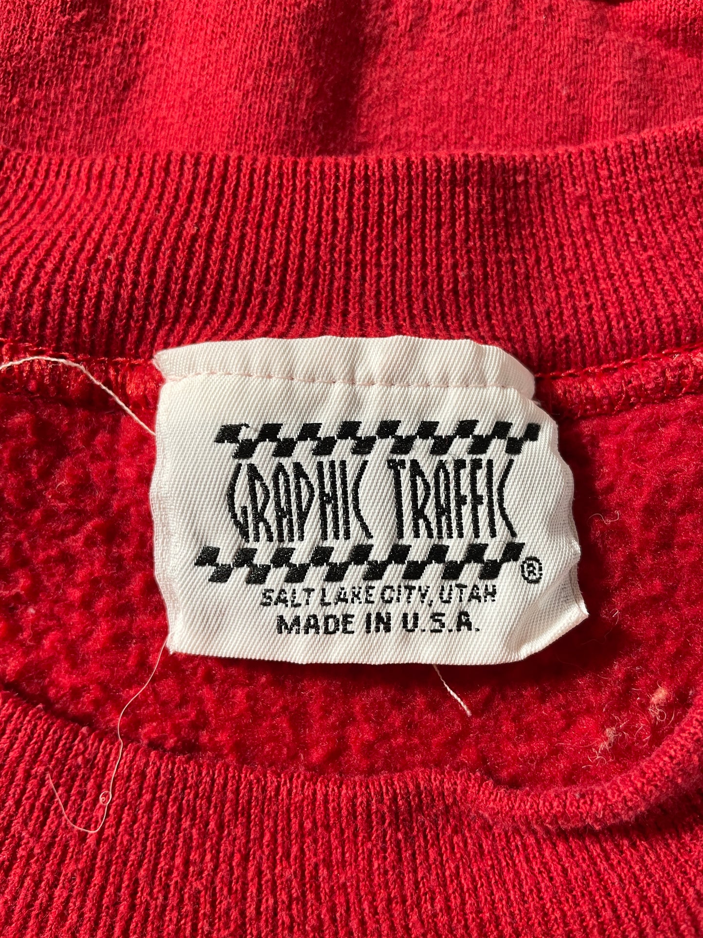 90's UTAH Made in USA Size L Vintage College Sweat-Shirt / F4846S