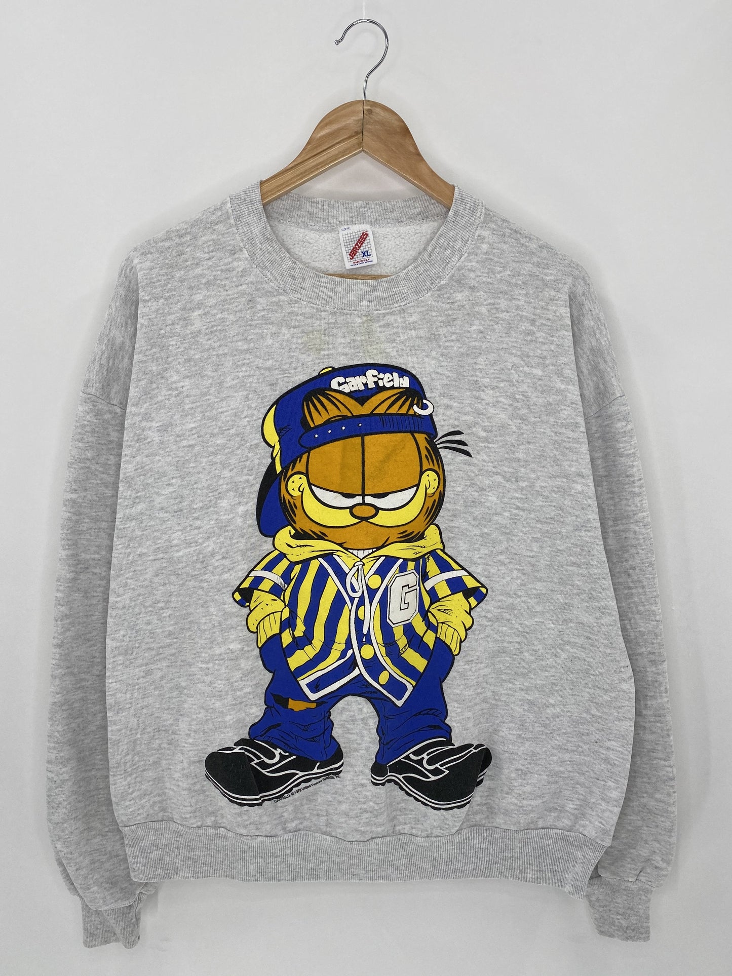 90's GARFIELD Made in USA Size XL Vintage Sweat-shirt   / F1747S