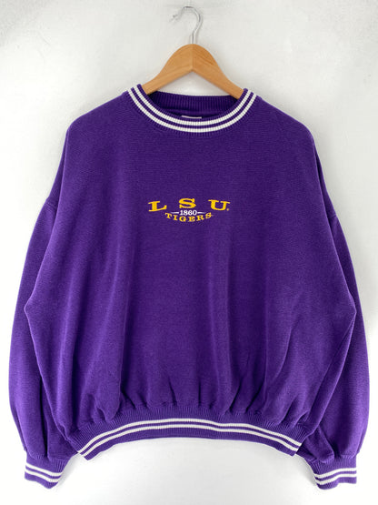 90’s LSU TIGERS Size XL College Sweat-shirt / F4114S