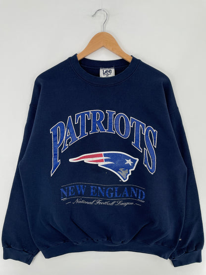 90's NEW ENGLAND PATRIOTS Made in USA Size L Vintage NFL Sweat-shirt / F2046S