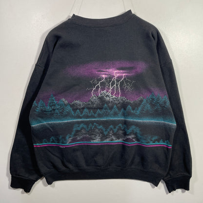 (L) 1991 LIGHTNING THUNDER Vintage Sweatshirt / A1071S