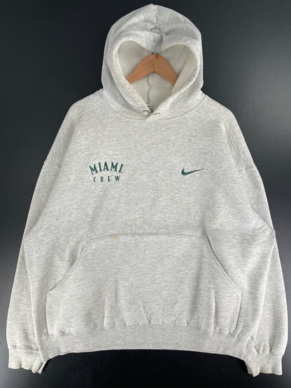 90's NIKE x MIAMI CREW Size L Vintage Hoodie Sweat-Shirt / F7675S