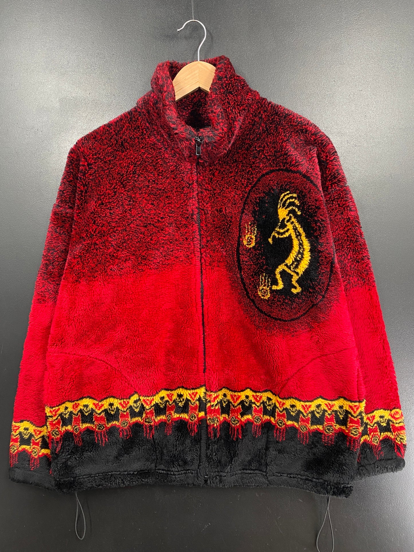 90's NATIVE AMERICAN Made in USA Size M Vintage Fleece Jacket / G6114F