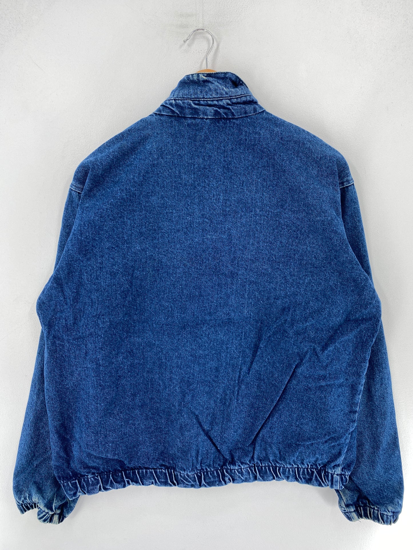 90's DETROIT LIONS Made in USA Size L Vintage NFL Zip-up Denim Jacket / F3865J