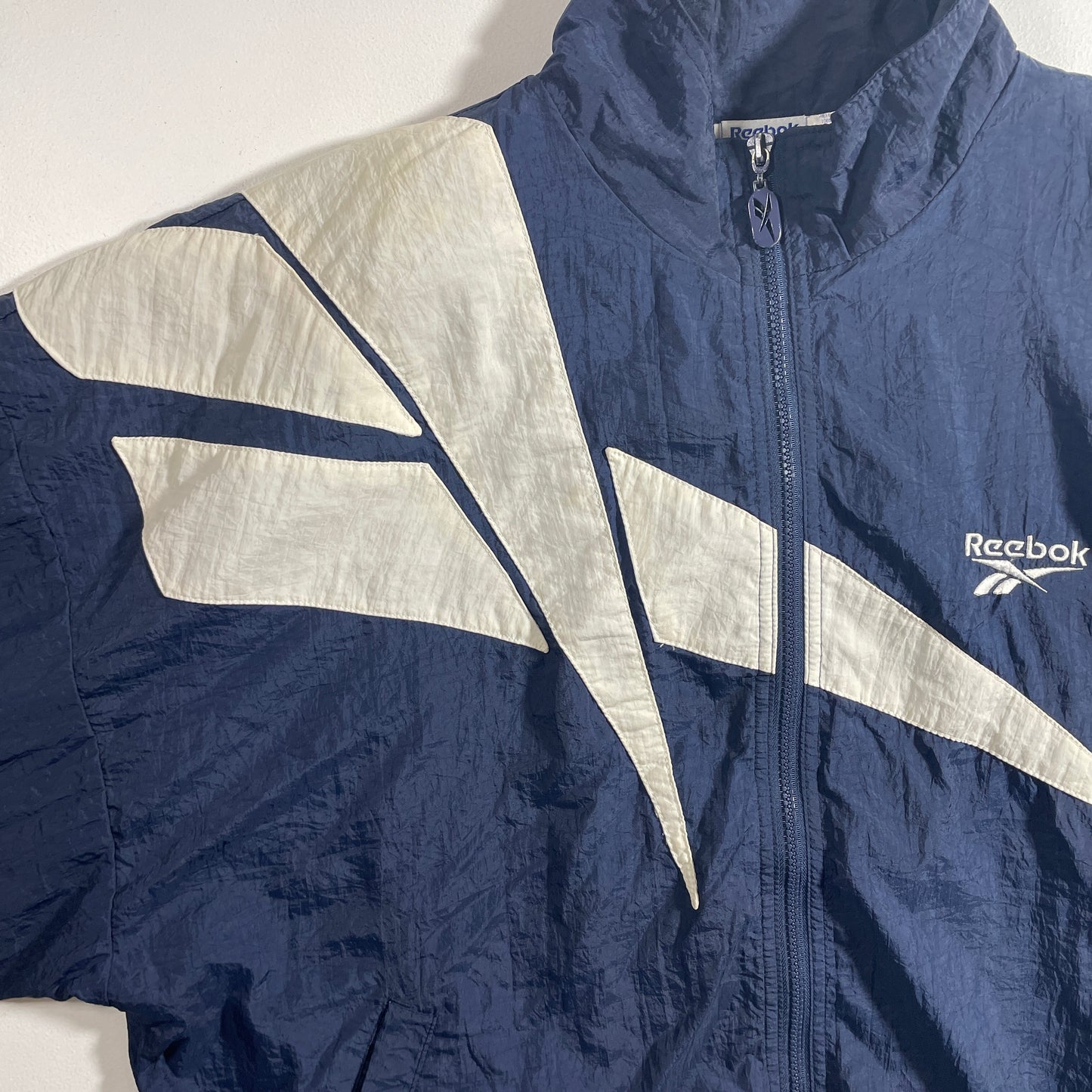 (L) Vintage REEBOK Zip-up Nylon Jacket/ A1313N