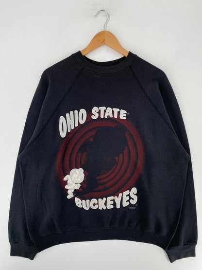 90's OHIO STATE BUCKEYES Made in USA Size XXL Vintage College Sweat-shirt / F8927S