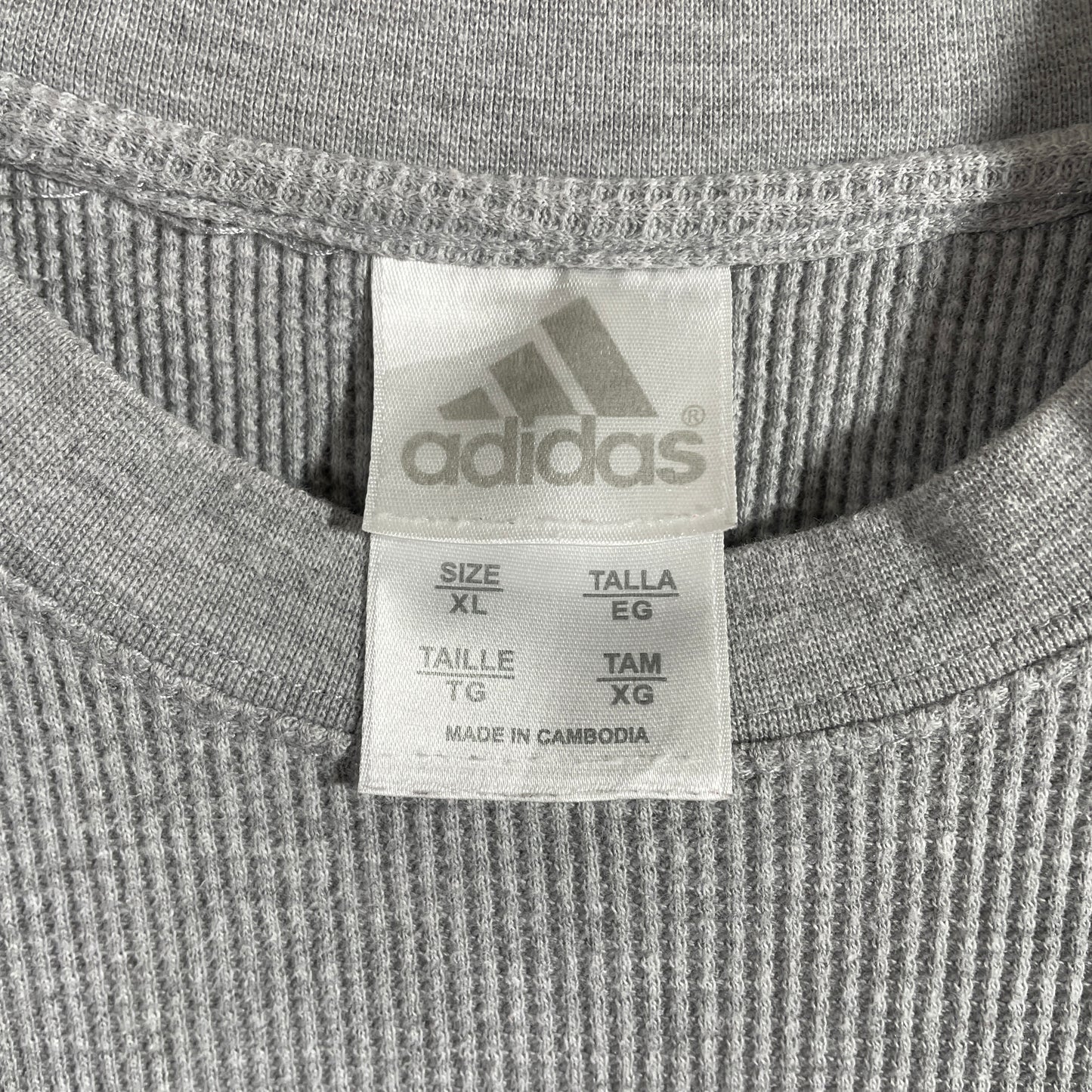(XL) Vintage ADIDAS Thermal Long Sleeve T-shirt / A1327T