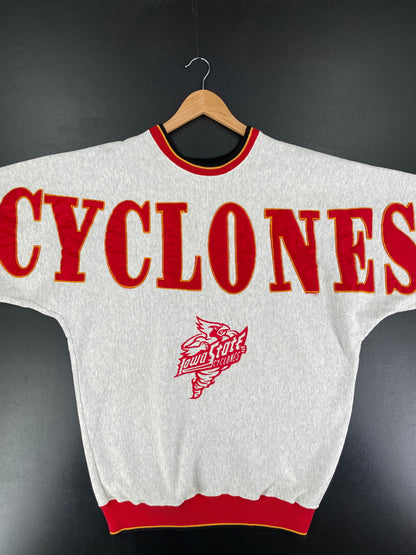 90's IOWA CYCLONES Made in USA Size L Vintage College Sweat-Shirts / F1276S