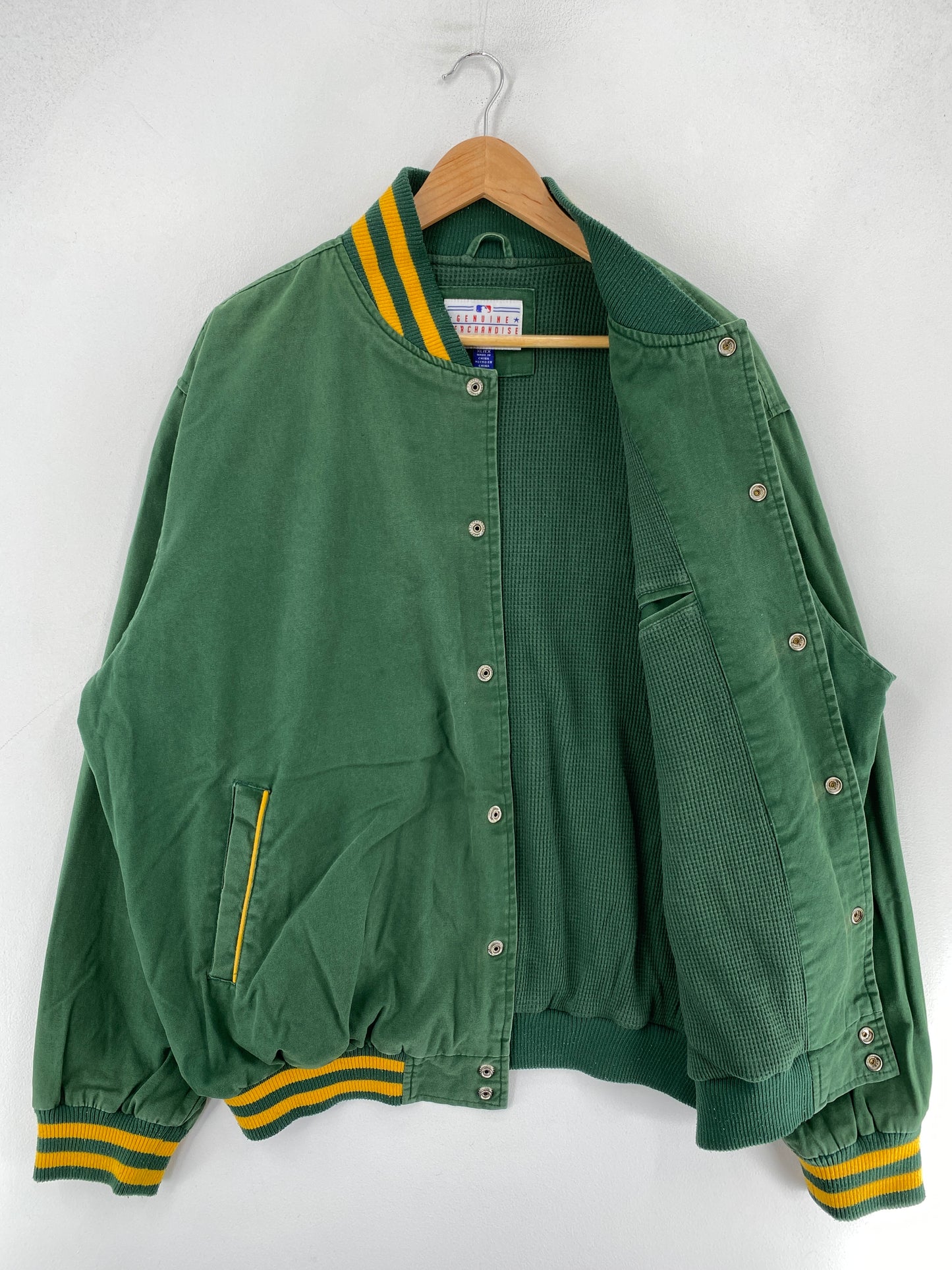 Vintage OAKLAND ATHLETICS Size XL Cotton Jacket / F3863J