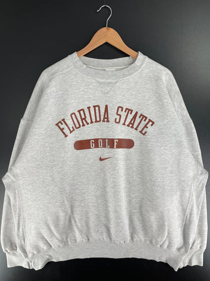 90's NIKE x FLORIDA STATE GOLF Size XXL Vintage Sweat-Shirt / F7576S
