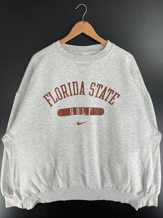 90's NIKE x FLORIDA STATE GOLF Size XXL Vintage Sweat-Shirt / F7576S