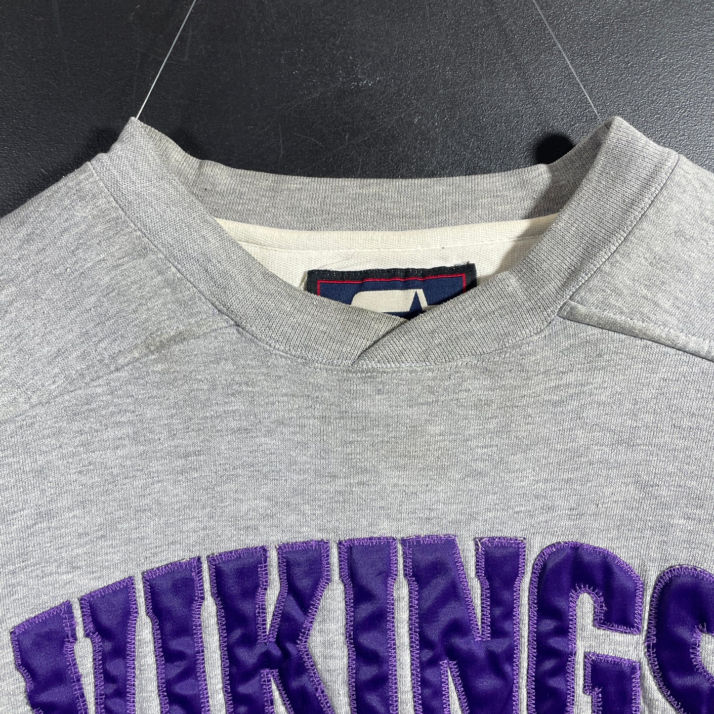 (L) 90's STARTER x MINNESOTA VIKINGS Vintage NFL Sweatshirt / A1176S