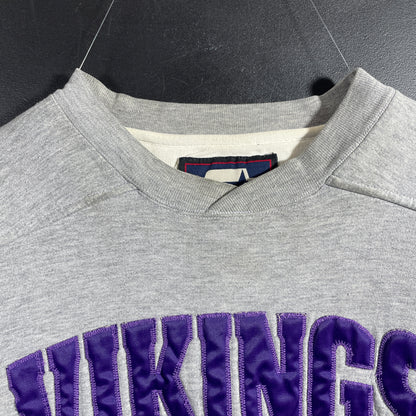(L) 90's STARTER x MINNESOTA VIKINGS Vintage NFL Sweatshirt / A1176S