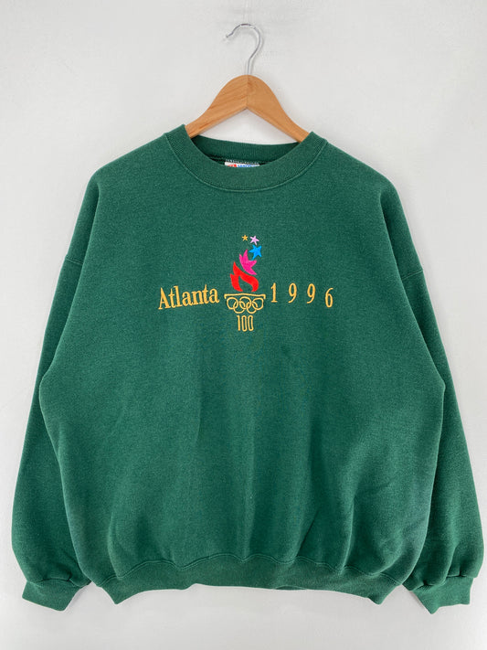 1996 ATLANTA OLYMPIC Made in USA Size XL Vintage Sweat-shirt / F2726S