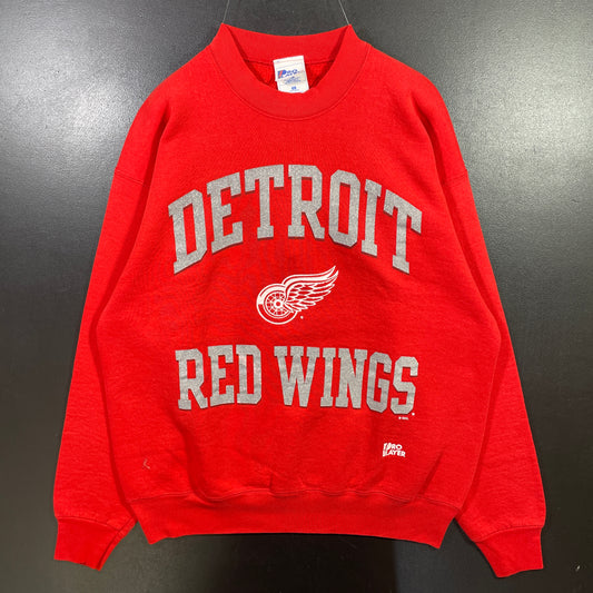 (L) 90's DETROIT RED WINGS Vintage NHL Sweatshirt / A0985S