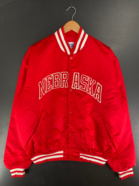 90's STARTER x NEBRASKA Size XL Vintage Nylon Jacket / F3539N