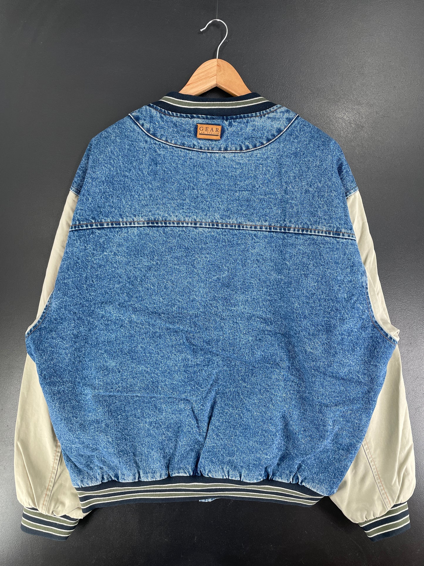 Vintage UTAH JAZZ Size XXL NBA Denim Jacket / F5926J