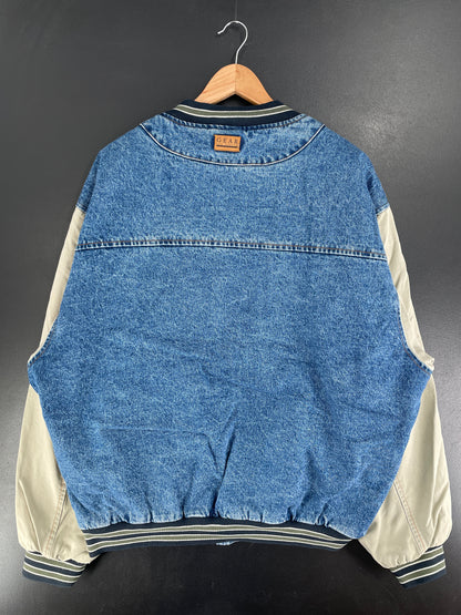 Vintage UTAH JAZZ Size XXL NBA Denim Jacket / F5926J