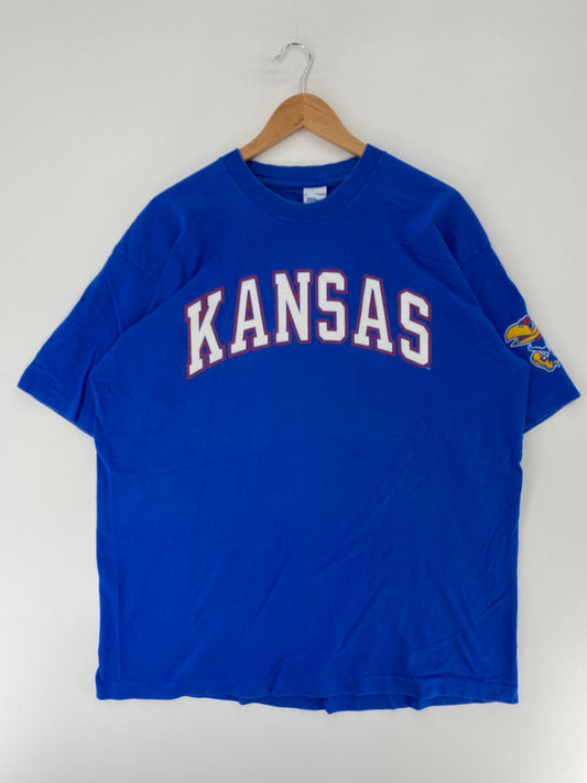 90's SALEM x KANSAS JAYHWAKS made in USA Size XL Vintage MLB T-shirt / F1231T