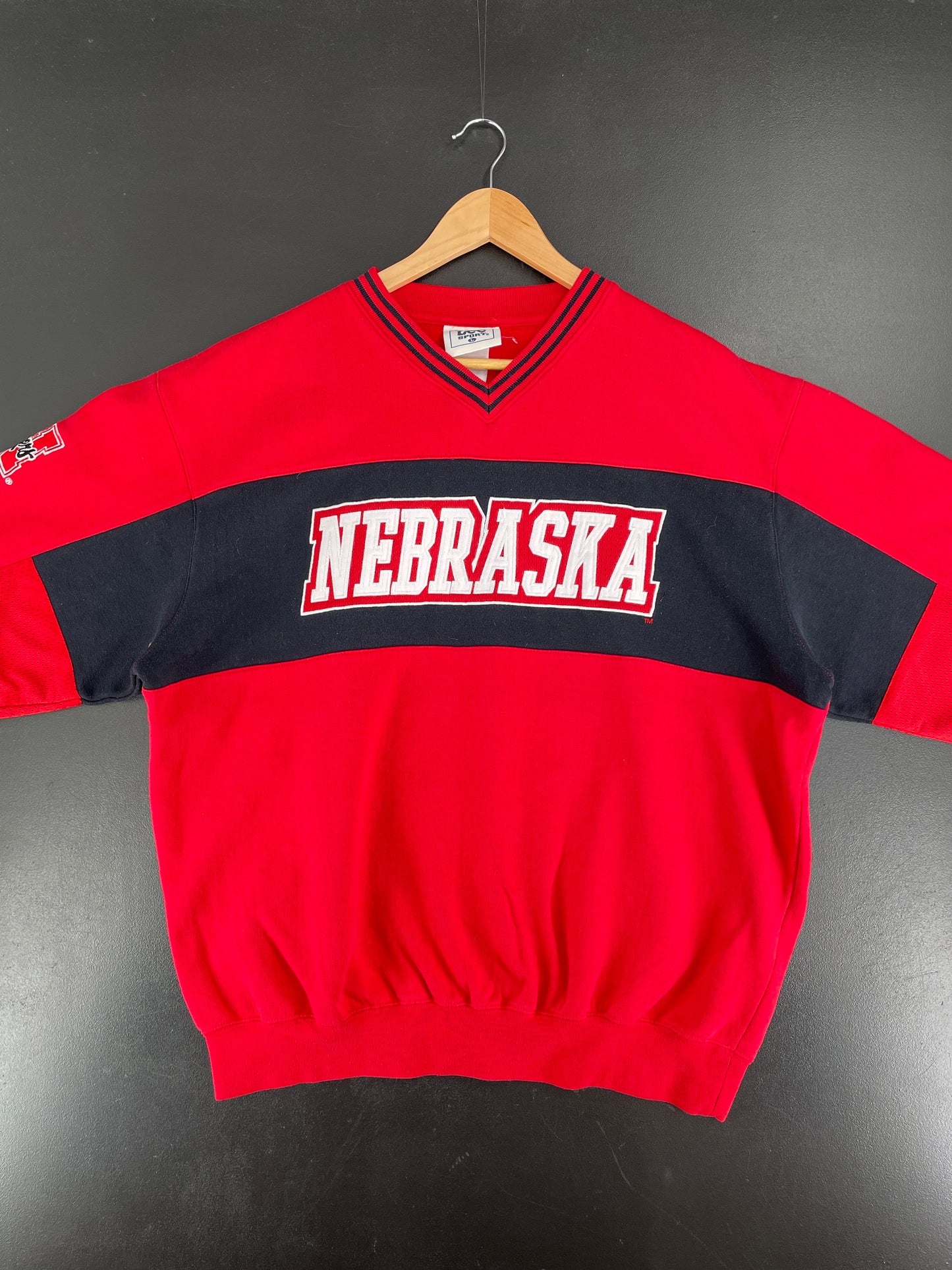 Vintage NEBRASKA HUSKERS Size L College Sweat-shirt / F3743S