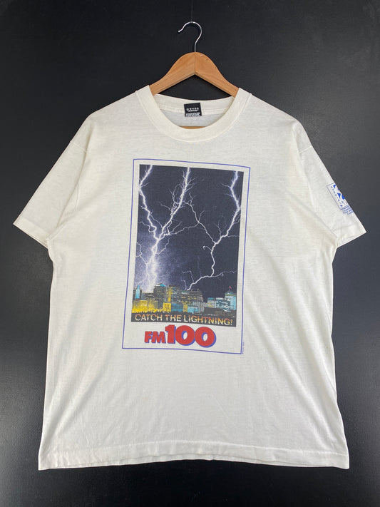 80’s WRLT RADIO LIGHTNING Made in USA Size XL Vintage T-Shirts / G2800T