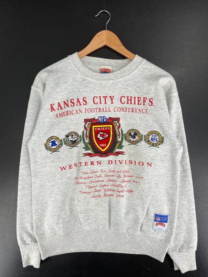 90's KANSAS CITY CHIEFS Made in USA Size XL Vintage NFL Sweat-Shirt / F3879S