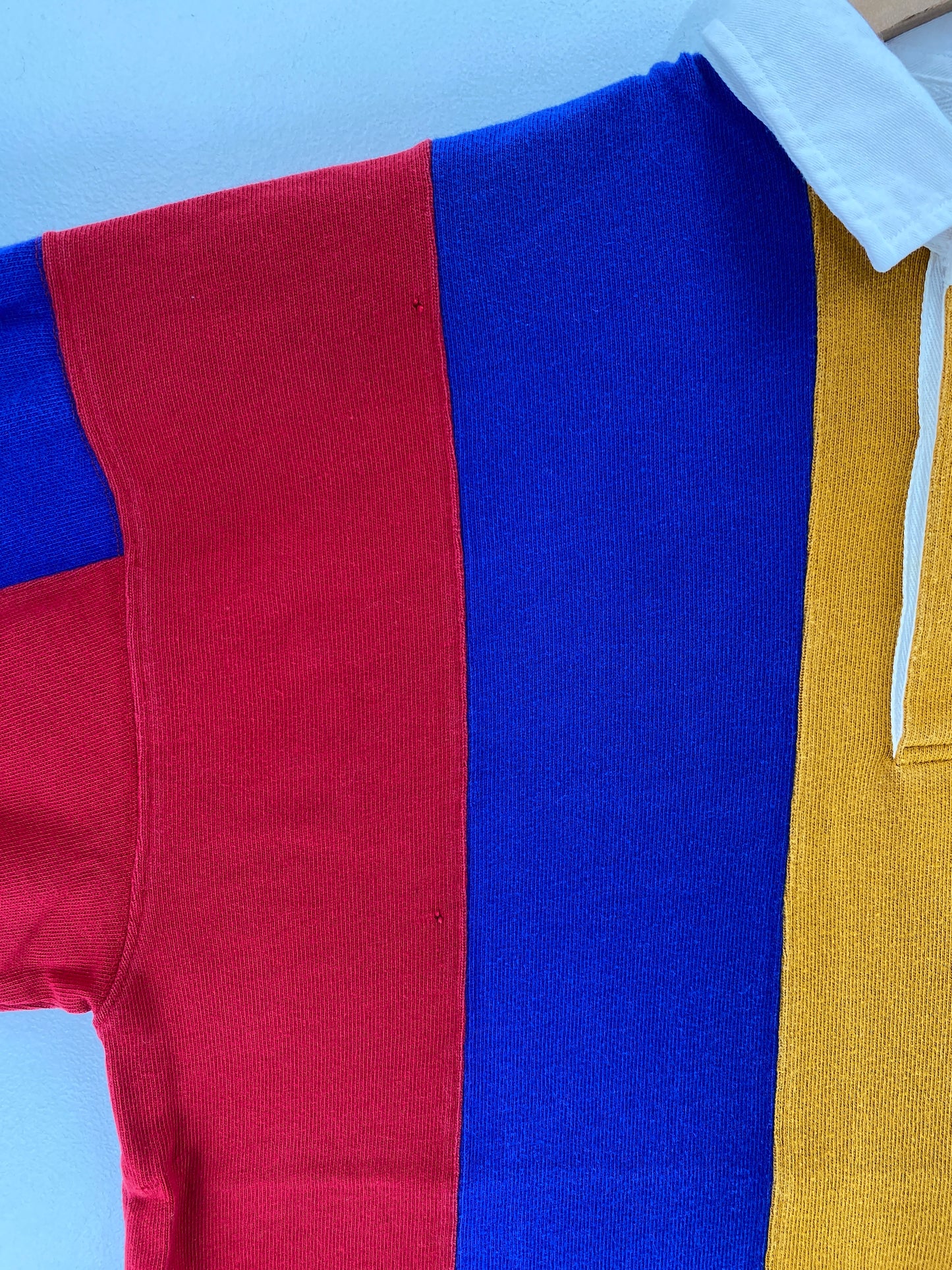 .Vintage ST.JOHN'S BAY MULTICOLOR Size L Rugby-Shirt / F3500R