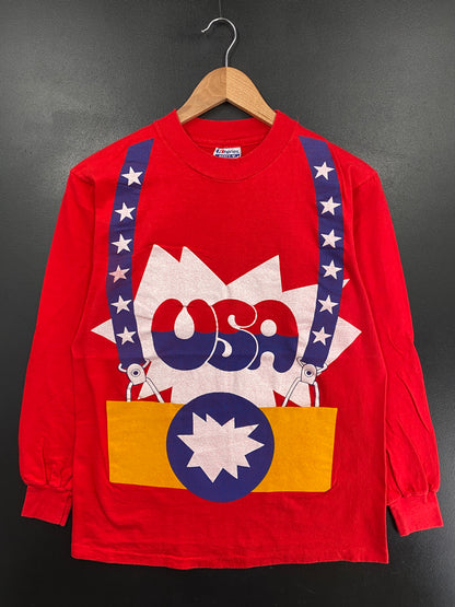 90's USA HERO Made in USA Size M Vintage Long Sleeve T-Shirt / G6311T