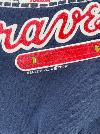 1992 ATLANTA BRAVES Made in USA Size XL Vintage MLB Sweat-Shirt / F7545S