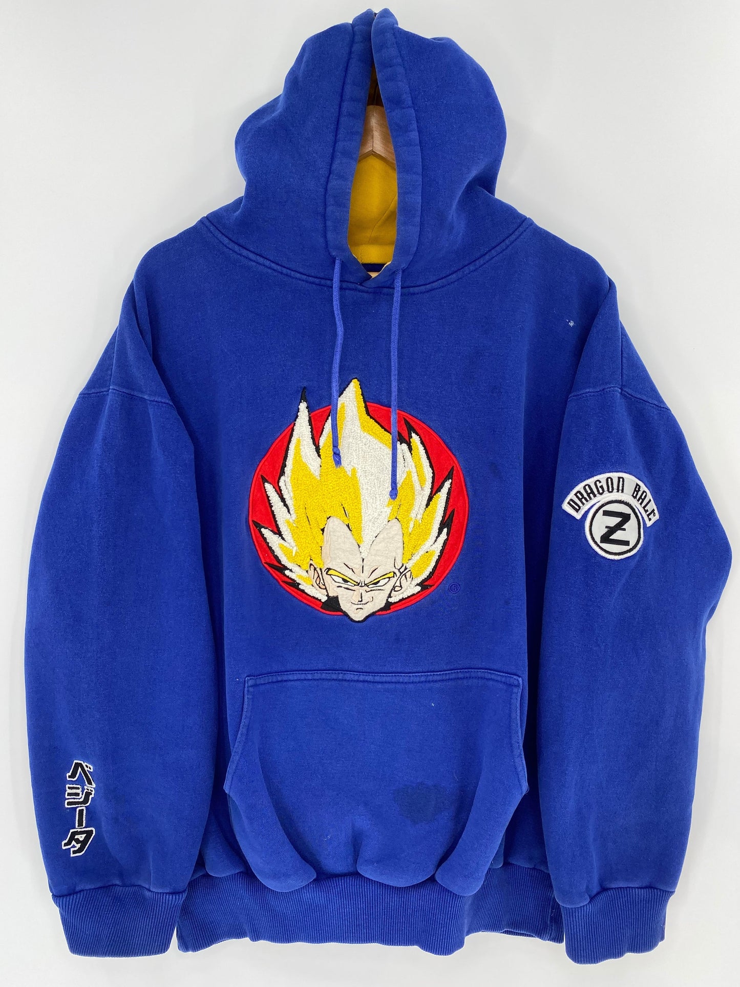 2001 VEGETA DRAGON BALL Z Vintage Size XXL Hoodie Sweat-Shirts / F9111S