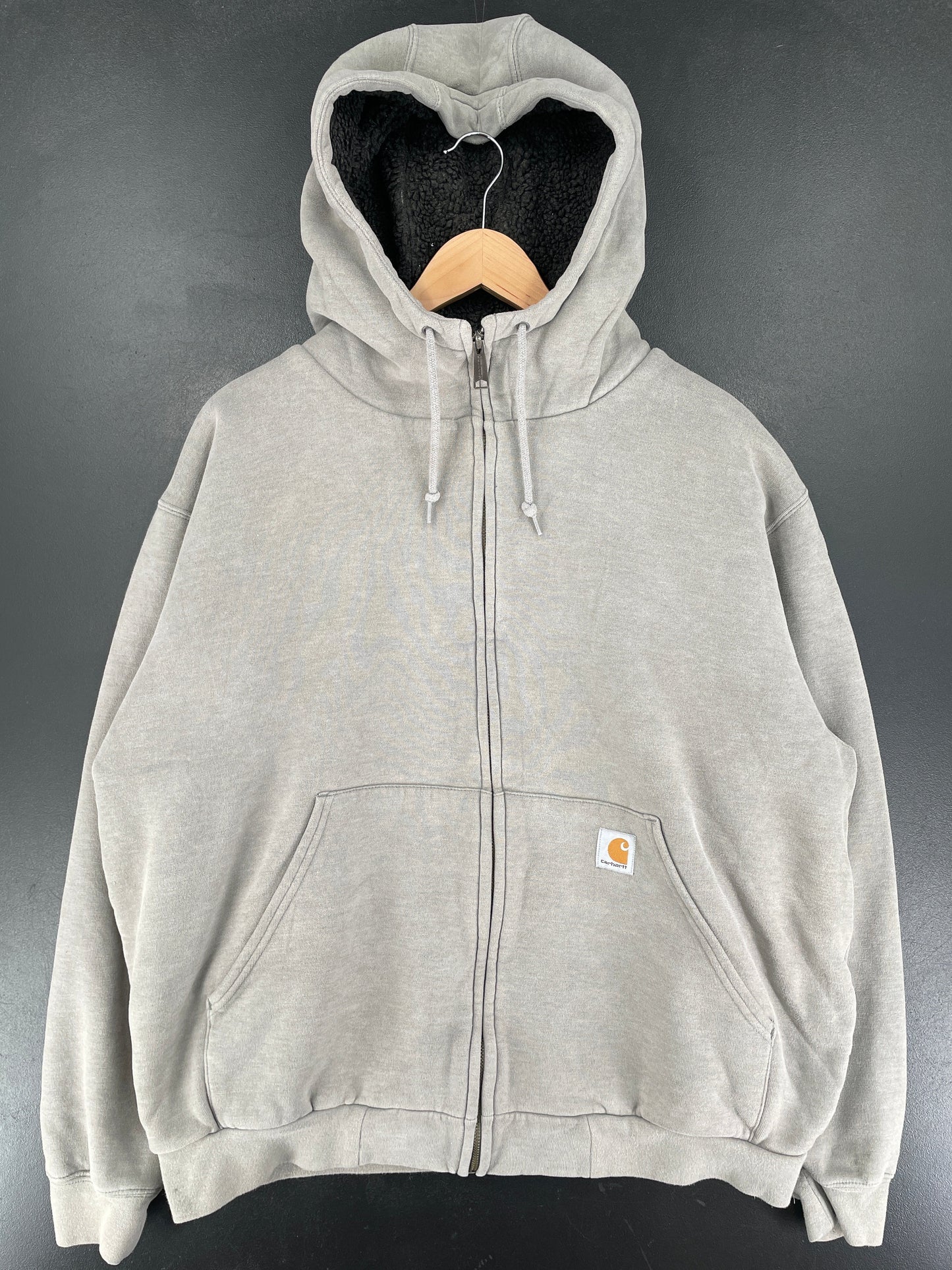 Vintage CARHARTT Size L Zip-up Hoodie Sweat Shirt / G669S