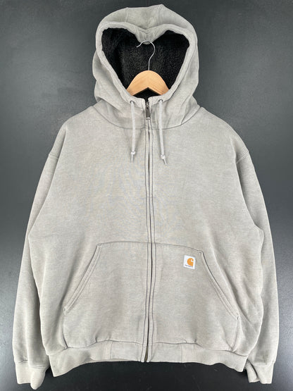 Vintage CARHARTT Size L Zip-up Hoodie Sweat Shirt / G669S