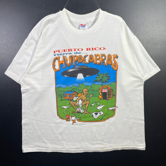 (XL) 90’s PUERTO RICO CHUPACABRAS Vintage T-shirt / A0864T