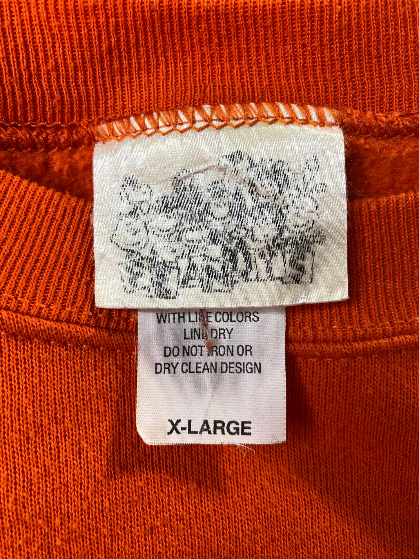 90's PEANUTS SNOOPY HALLOWEEN Made in USA Size XL Vintage Sweat-shirt / F3288S