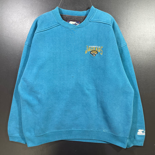 (Approx.XL) 90's STARTER X JACKSONVILLE JAGUARS NFL Sweatshirt / A1003S