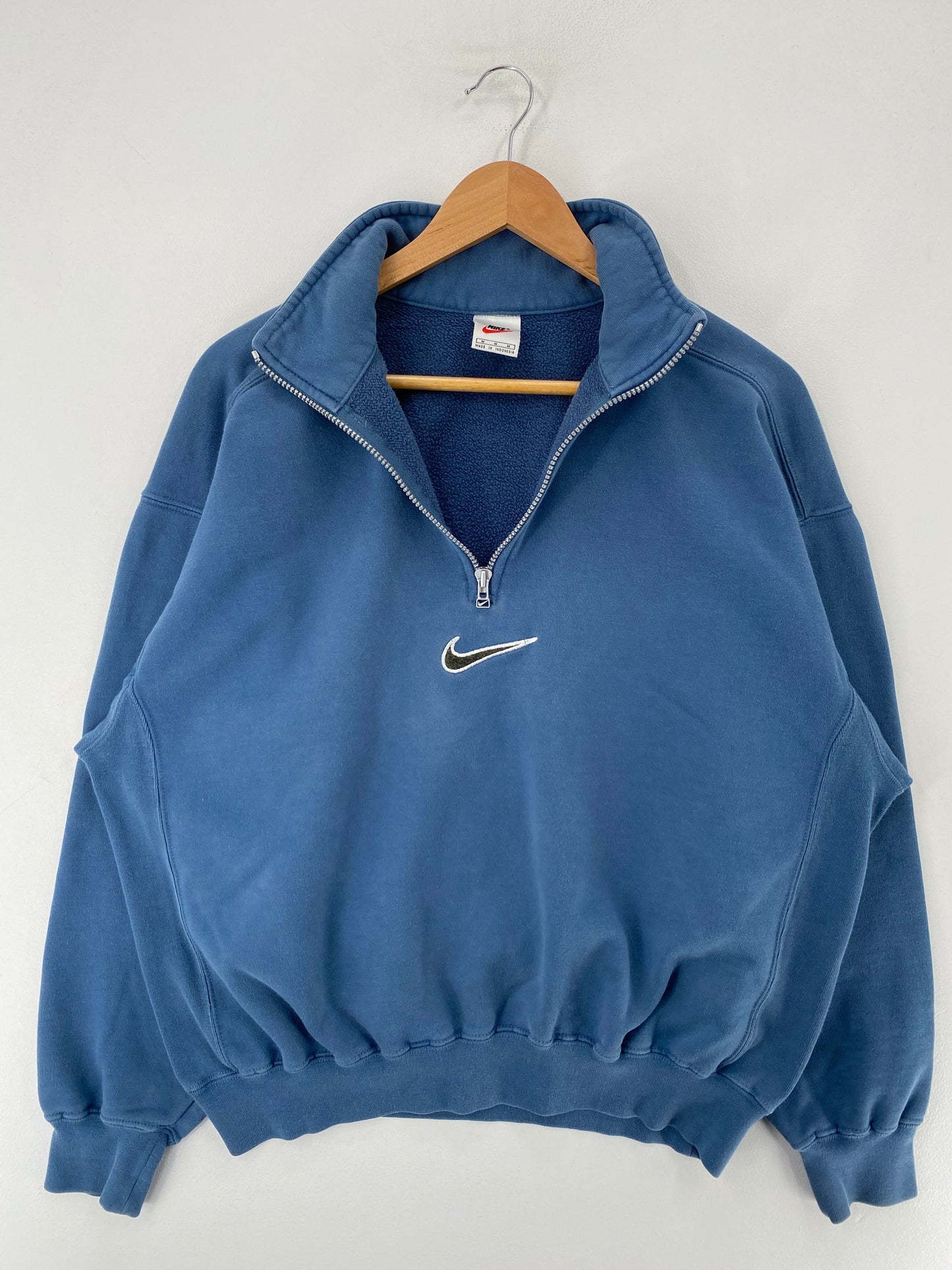 90's NIKE CENTER SWOOSH Size M Vintage Half-zip Sweat-Shirt / F8864S