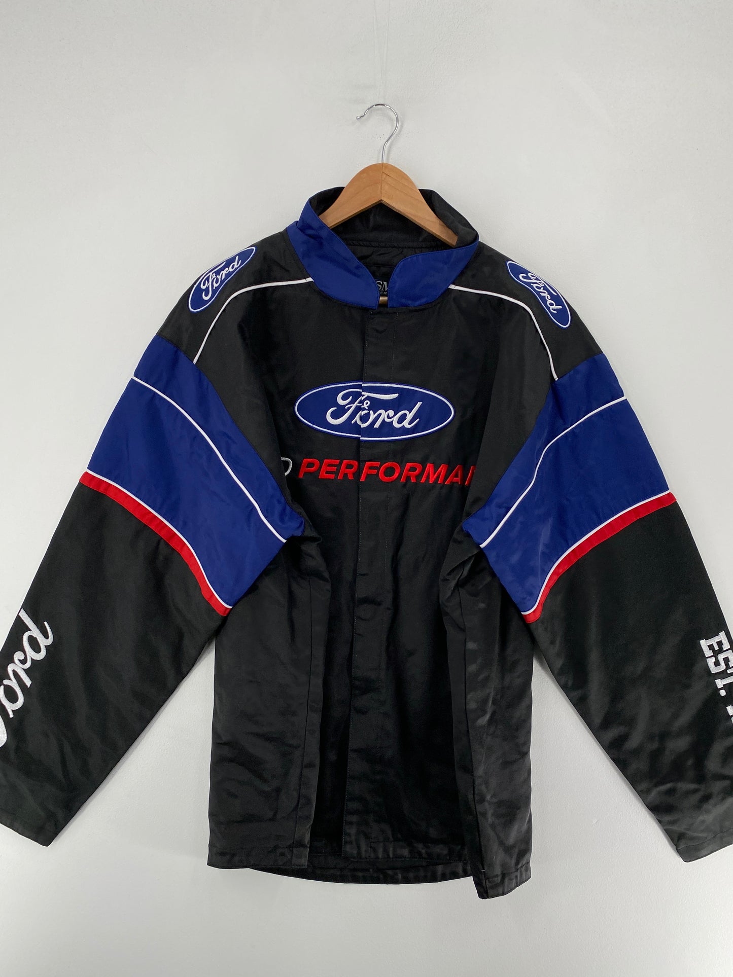 2016 FORD Size L Vintage Racing Nylon Jacket / F6130J