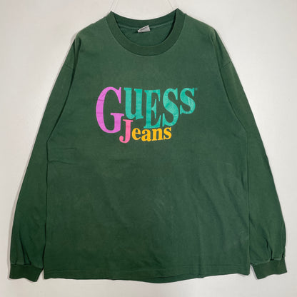 (XL) 90's GUESS JEANS Long Sleeve T-Shirts / A0597T